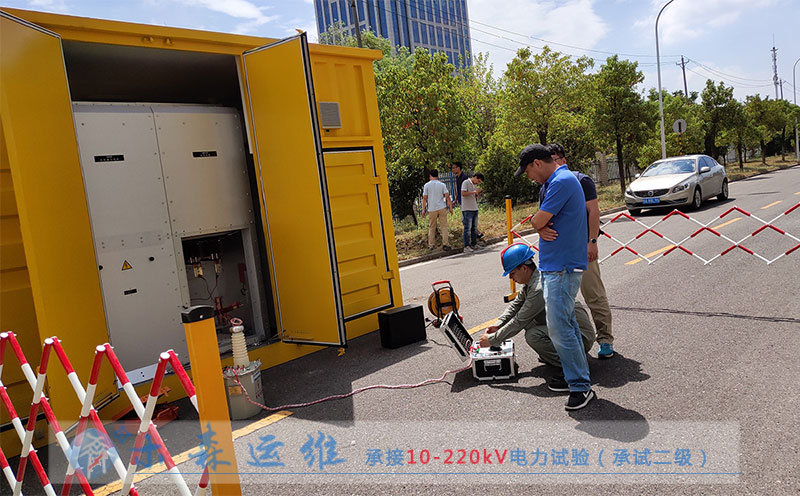 武汉葛店10kV母线交流耐压试验中