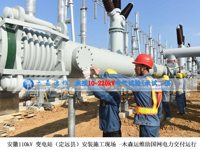 安徽110kV 变电站-龙山输变电工程建设