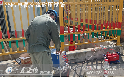 三峡制药35kV配电室预试现场